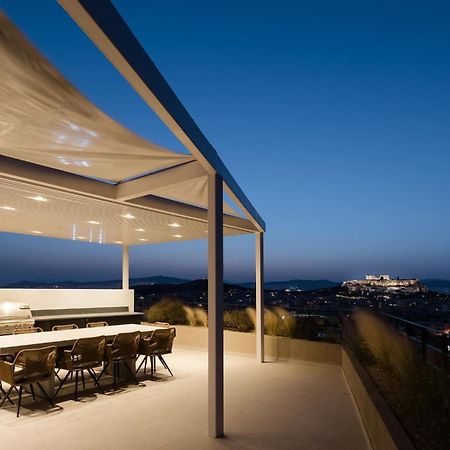 Urban Apt With Stunning Acropolis View & Roofdeck Афины Экстерьер фото